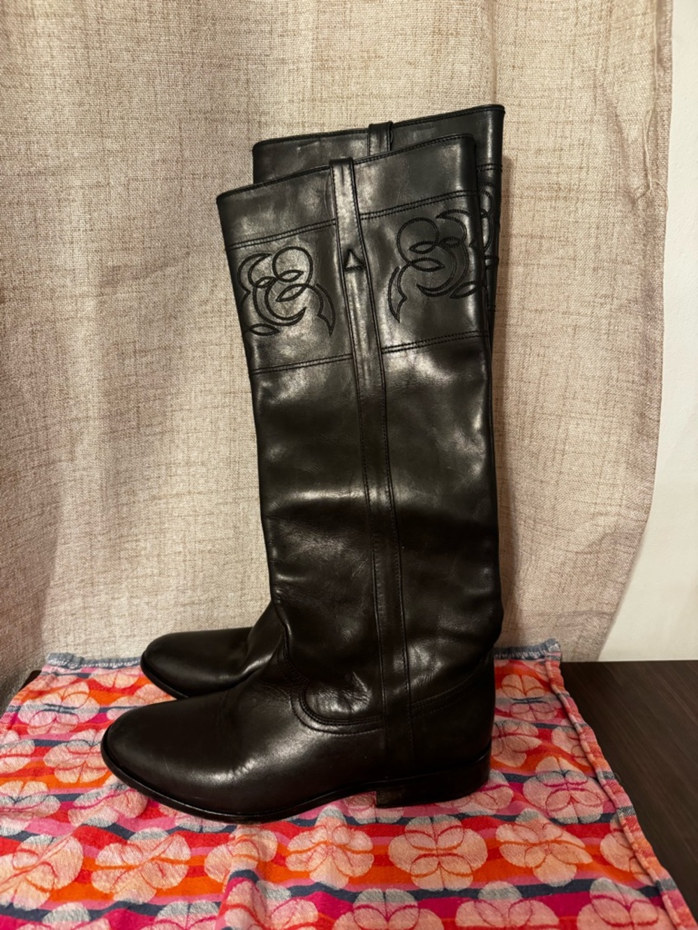 Golden goose black leather tall riding boots 36 / 6 - Picture 3 of 12